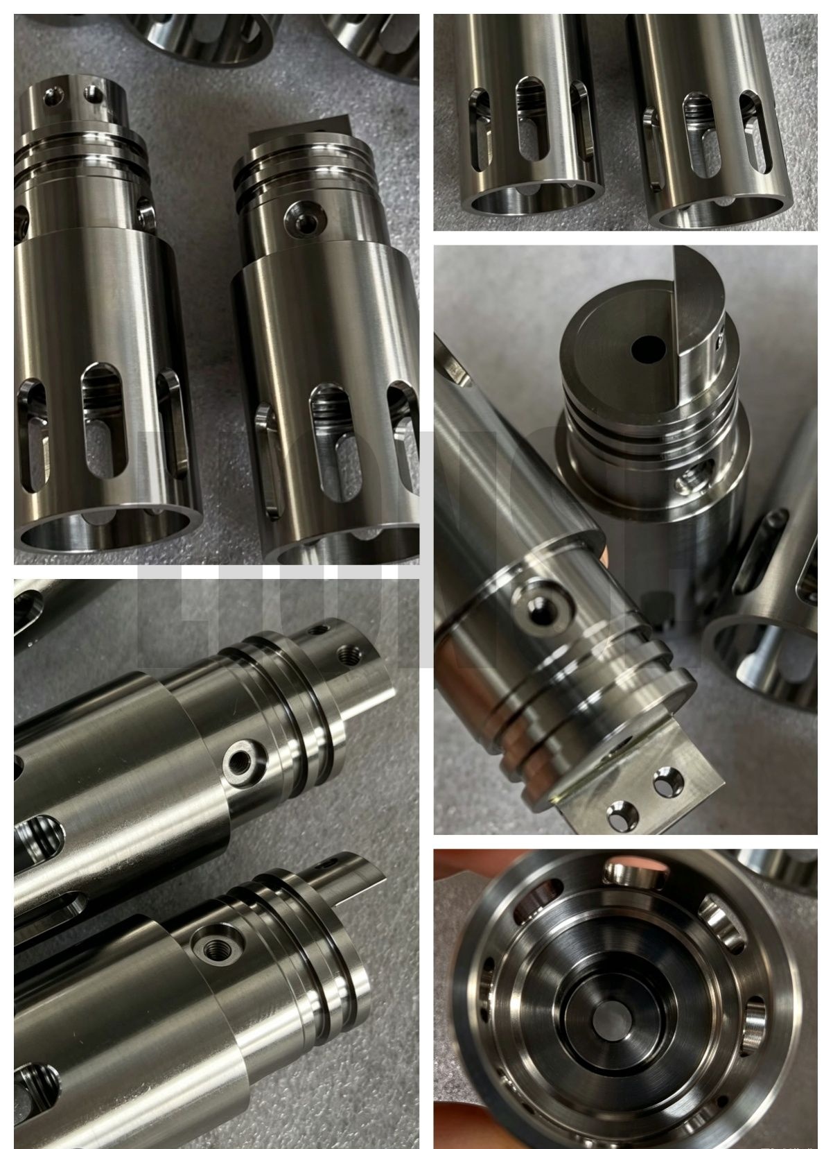 Custom CNC Machined Slotted Cylindrical Components
